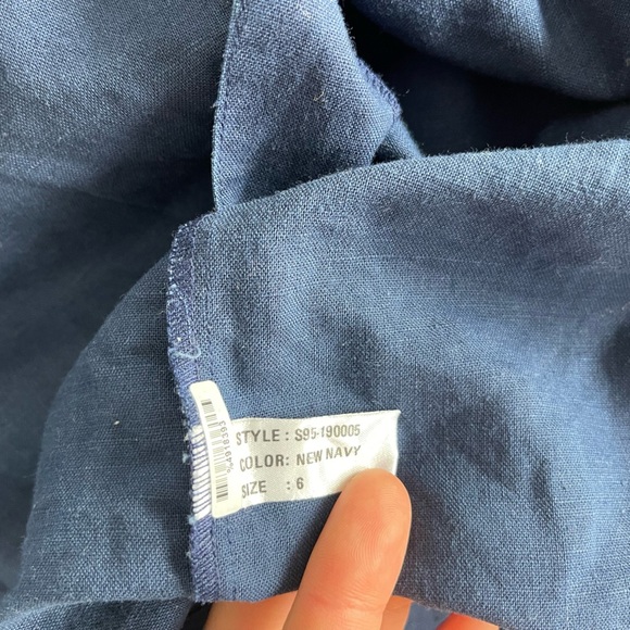 Signatures by Northern Isles Vintage Women's Blue Short Sleeve Shirt Size 6 - Picture 12 of 14